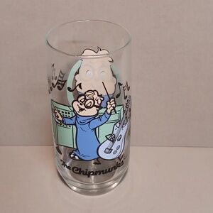 1985 Alvin & The Chipmunks Simon Glass  Collector Glass